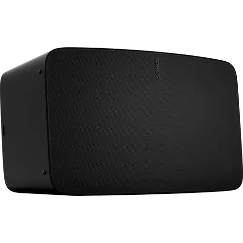 A Sonos Five wireless speaker in black